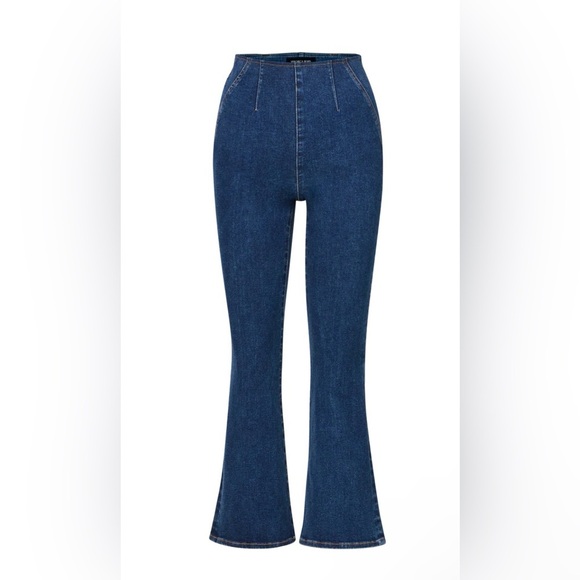 Veronica Beard Crosbie Wide Straight (Flare) Crop Leg High Rise Jeans 👖 Small - Picture 8 of 16